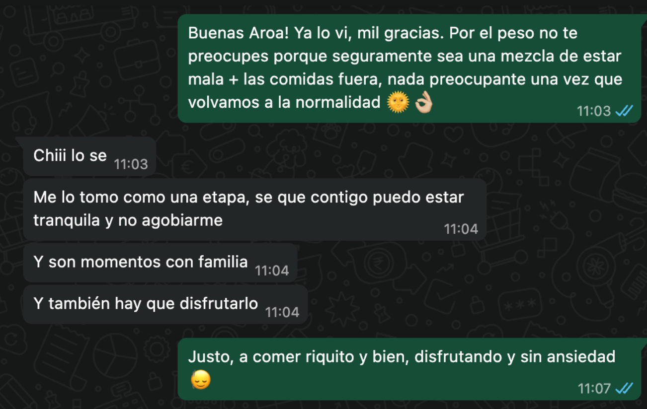 Testimonio de WhatsApp 7
